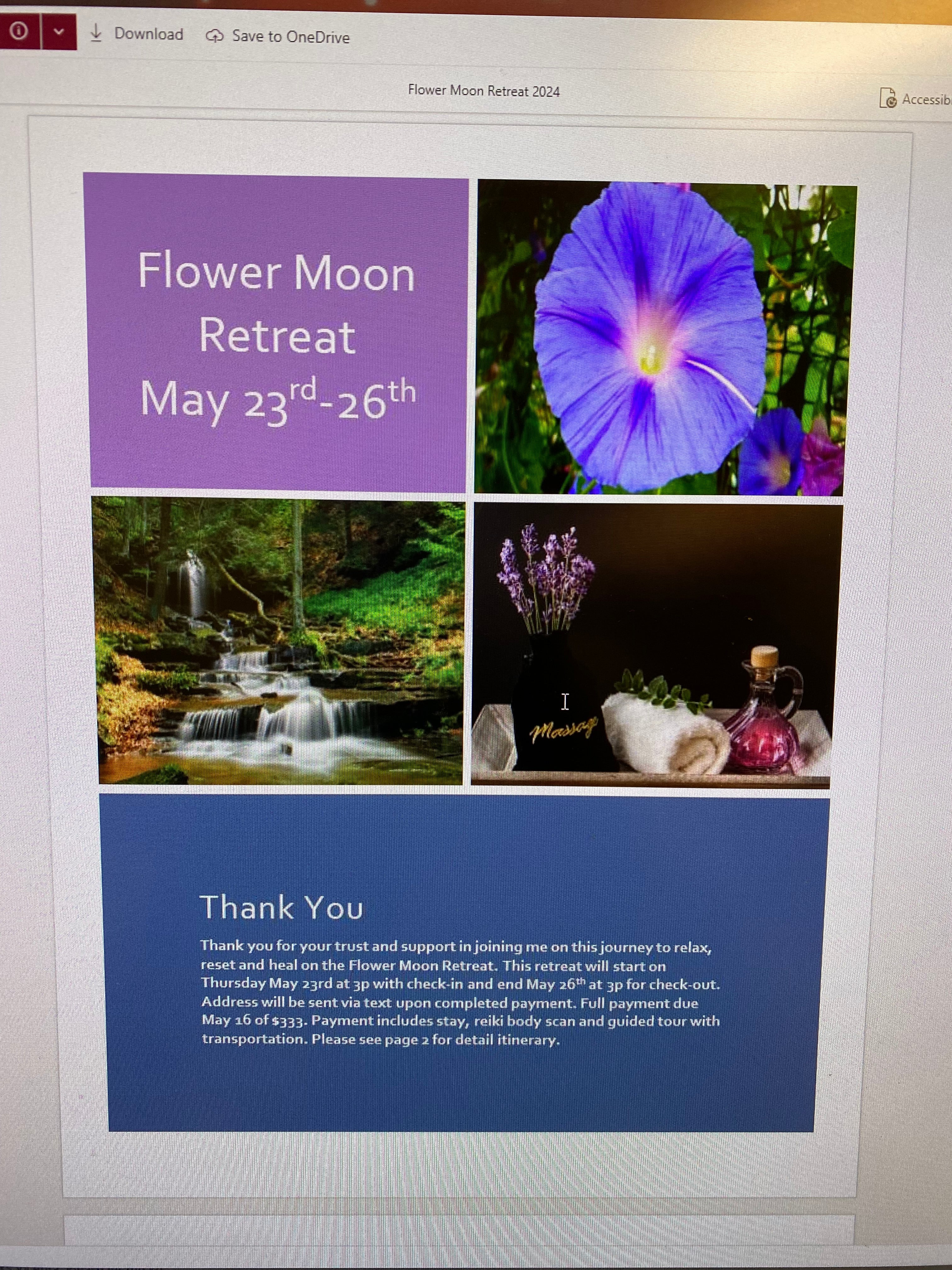 Flower Moon Retreat